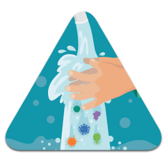 Wash Your Hands Kid-Friendly Pictogram