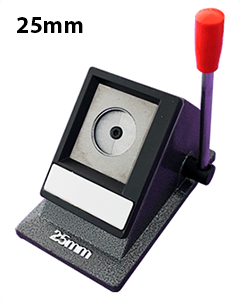 Stationary paper cutter for 25mm badges