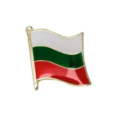 Bulgarien flag emalje pin