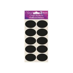 Oval Small Chalkboard Stickers