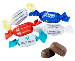 Chocolate Caramels with Logo