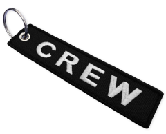 Crew Keyring with Embroidered Fabric Patch