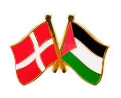 Denmark Palestine Friendship Flag Pin