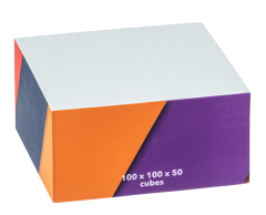 Cube post-it memo notepads, 100 * 100 * 50 mm