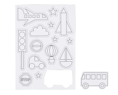 DIY Magnets on Sheets - Transportation Theme