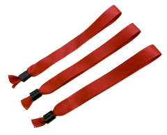 Plain Event Wristbands 15mm - Red