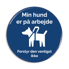 Førerhund på arbejde badge