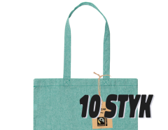 10 fairtrade tote bags colors - with your own design