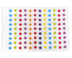 Colored Star Stickers, 108 pcs