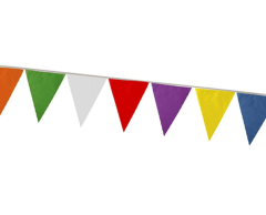 Colored Party Flags on a String - Flag Garland