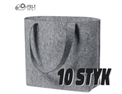 10 pieces of felt tote bags with your own logo
