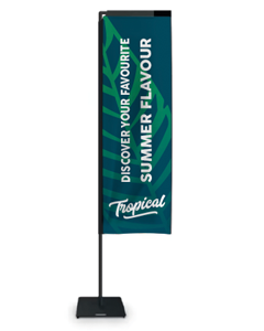 Rectangular Beach Flag - Budget