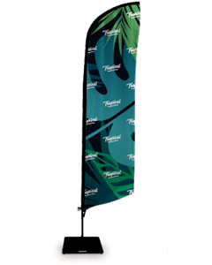 Feather-Shaped Beach Flag - Budget