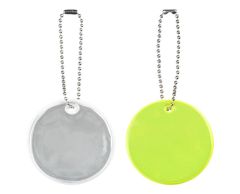 Round Reflector on a Chain - with Your Own Logo