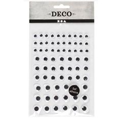 Rullende øjne på ark 