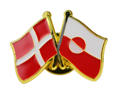 Denmark - Greenland friendship flag pin