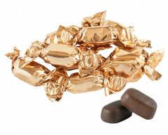 Gold Chocolate Caramels without Imprint