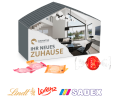 Custom Printed House Gift Box with Candy