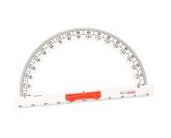 White whiteboard protractor 180°, magnetic, 50 cm - RE-Plastic