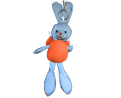 Rabbit reflective animal (with orange hoodie) without logo