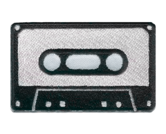 Retro Cassette Tape Iron-On Patch