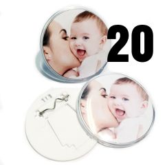 Klik badges 20 stk pakke