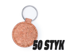 50 round cork keychains with your own design