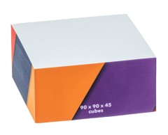 Cube post-it memo notepads 90 * 90 * 45 mm