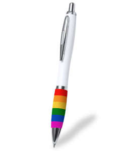 Pride rainbow-colored pen, stock item