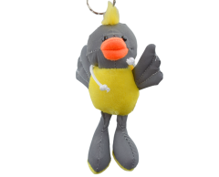 Chicken keychain reflective accessory without logo
