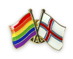 LGBT/Faroe Islands Friendship Flag Enamel Pin