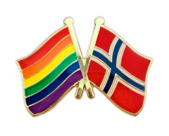 LGBT - Norway Friendship Flag Enamel Pin