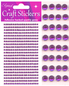 Magenta Rhinestones 3mm, 418 pcs. Self-Adhesive