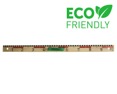 Large Magnetic Ruler for Whiteboards, 100cm - Sustainable RE-Wood by Badgeland