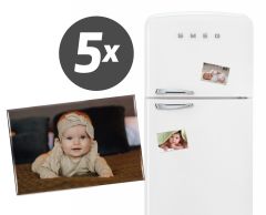 Fridge Magnet - Pack of 5 Magnets with Custom Image