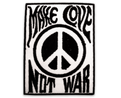 Make Love Not War Iron-On Patch