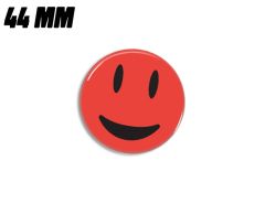 Red very happy smiley magnet 44 mm