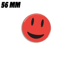 Red very happy smiley magnet 56 mm