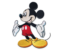 Large Mickey Mouse Iron-On Patch