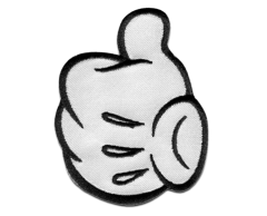 Mickey Mouse Thumbs Up Iron-On Patch