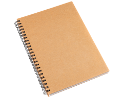 Eco softcover spiral-bound notebook, A4
