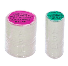 Mylar 1000pcs - Plastic Fronts for Badges - For PRO and MULTI Machines