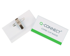 Name Badge 54x90mm with Combo Clip and Blank Insert