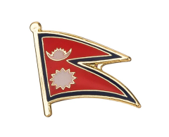 Nepal Flag Pin