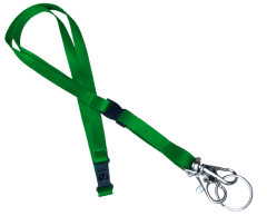 Green Lanyard without Print 10mm - With Break-Away Clasp