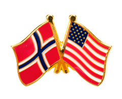 Norway - USA Friendship Pin