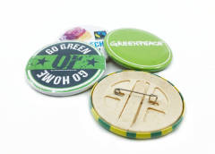Ecobadges made of starch 