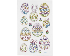 Easter Egg Diamond Stickers on Sheets