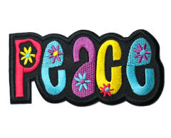 Peace Hippie Iron-On Patch