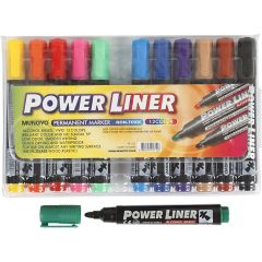 Permanent Marker Set, 12 pcs